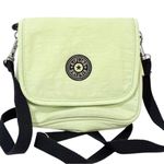 Kipling  Neon Green Nylon Compact Mirror Crossbody Bag Photo 0