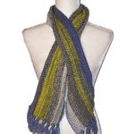 Homemade Knit Scarf Blue Photo 0