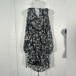 Topshop  Womens Black Floral  Dress Size 10 NWT Photo 1