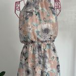 Floral Halter Romper Gray Size L Photo 0