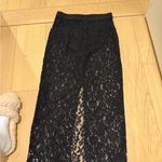 Reformation Black Lace Pencil Skirt Photo 2