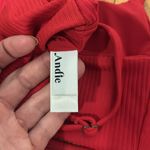 ANDIE x Mindy Bikini Set Maui Top Rib Swimsuit Flame Red size small NWT Photo 11