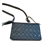 Steve Madden Black Quilted Crossbody Purse Chain Strap Wallet Style Photo 1