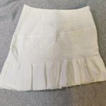 AQUA White A-Line Skirt With Side Zipper. Size M/L BRAND NEW Photo 2