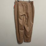 Spanx NEW  - Leather-Like Straight Leg Pant Luxe Toffee Tan Pull On Minimalist XL Photo 6