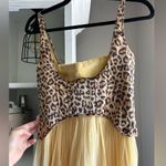 Cache  leopard and yellow silk mini dress Photo 12