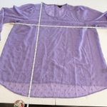 Torrid Purple Chiffon Clip Dot Puff Sleeve Top Size 2X Photo 8