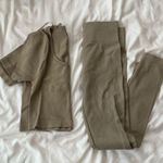 Hippie Rose 🍂 tan ribbed crop top and leggings set🍂 Photo 3