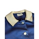 Vintage 1960s Adele Simpson for Hovland Swanson Navy Blue Coat Dress Size 10 Photo 8