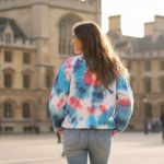 Women’s Tie Dye Oxford‎ University Crew Sweatshirt Size M Photo 1