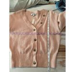 Madewell  Alpaca-Blend V-Neck Cardigan Size Small Heather Pale Blush Photo 5