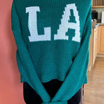 Just Polly LA knit sweater Green Size M Photo 0