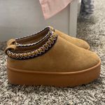 Pazzle Tan Suede Women's Slippers Photo 2