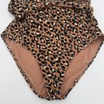 Aerie  Leopard Wrap One Piece Full Coverage Swimsuit Size Small Photo 5