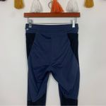 Fabletics Motion365 Navy Blue Black Mesh Panel 7/8 Leggings Size Small Photo 5