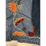 Bobbie Brooks‎ Blue Denim Shirt Womens Medium Button Up Embroidery Western Photo 6