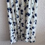 Reformation  Women’s Sable Blueberries Floral White Midi‎ Dress Size Medium Photo 10