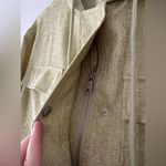Avec Les Filles Sage Green Boxy Shirt Hoodie Jacket Woven Anthropologie Photo 3