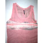 Womens New Designer Patrizia Pepe Top Silk Sleeveless 42 IT 6 Pink Brown Layers Photo 1