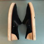 UGG  Women's Adley Perforated Slip-On Sneaker Size 8 Suede Black and Tan Preppy Photo 5