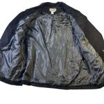 August Max Woman Vintage Black Suede Leather Blazer Jacket‎ Size 18 Career Photo 7