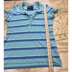 American Eagle Y2K Henley Polo Baby Tee Women's Large Green Preppy Bella Elena Photo 8