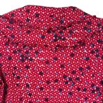 Salt & Pepper Floral Print Boho Ruffle Hem Dress Red Cotton Long Sleeve Size S Photo 8