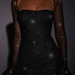 Babyboo Black Sparkle Mini Dress  Photo 1