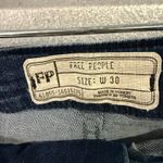 Free People Women's Lace Up Corset Front Skinny Jeans 30 Medium Wash Stretch Y2K Photo 3