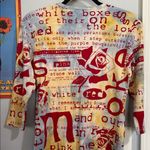 Glima Y2K Colorful Text Collage Floral Print Graphic V Photo 12