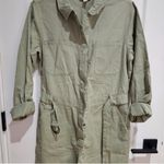 The Drop Green Denim Romper Trendy Photo 6