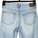 Aeropostale SZ 10 Mom Jeans Distressed Rips Hi-Rise Light Wash Zip-Fly Pockets Photo 5
