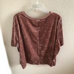 Ava & Viv Plus size mauve velvet top Photo 3