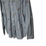 TEDDI Nautical Blouse Long Sleeve Blue Check Sailboats Anchors XL Photo 2