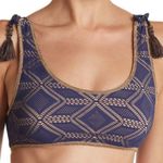 Becca NWT Swim Bikini Top Lace Tassels Crochet Cups Boho Photo 0