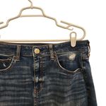 American Eagle Outfitters Denim High Rise Mini Skirt Dark Wash Blue Size 12 32 Photo 2