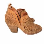 Jeffrey Campbell Rosalee Geometric Perforated Suede Booties Ankle Boots size 6.5 Photo 2