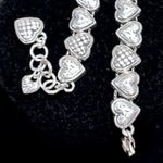 Brighton  Enchanted Hearts Silver Plated Charms Slide Bracelet Photo 3