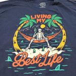 DOM It's About The Art Shirt Size XXL "Living My Best Life" Skeleton Graphic Tee Unisex T-shirt Photo 2
