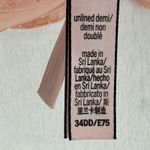Victoria's Secret  Body Unlined Demi Bra‎ 34DD Peach Lace Bow Adjustable Photo 4