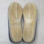 Crocs Citilane Navy Blue and White Ballerina Elastic slip-on Flats S-079 Sz 7 Photo 8