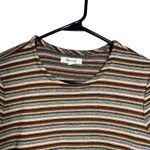 Madewell  Striped Knit Crewneck Tee Shirt Women Size S Multicolored Short Sleeve Photo 1