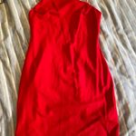 Forever 21 Assymetrical One Shoulder Red Dress Photo 0