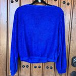 Generation Love NEW! Alyssa Terry Sweatshirt Cobalt Blue XS Photo 2