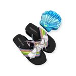 Handmade: new SOTM ❤︎︎ Striped Heart Crystal Embellished Platform Sandals ❤︎︎ 7M Black Size 7 Photo 13