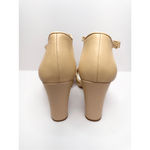 Franco Sarto  Sandals Size 11 Nude Dima Heels Ankle Strap Block Heel Square Toe Photo 6