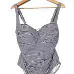 NIPTUCK SWIM Multi Fit Cup Sorrento Stripe Joanne One Piece Swimsuit Sz 12 Beach Blue Photo 3