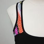 Riva USA black cropped racerback compression tank size large/xl Photo 1