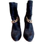 3.1 Phillip Lim  BLACK CALF HAIR AND SUEDE BERLIN CHAIN BOOTIE (39.5) Photo 7