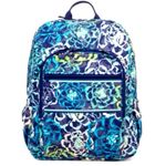 Vera Bradley  Katalina Blue Green Pattern Lighten Up Just Right Backpack purse Photo 0